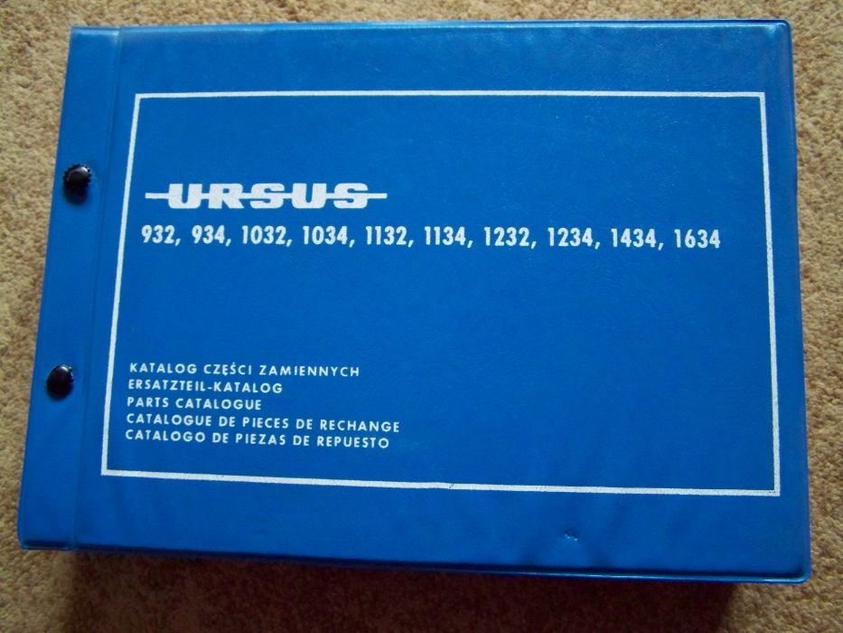 Katalog do Ursus 932,934,1032,1034,1132,1134,1232,1234,1434,1634