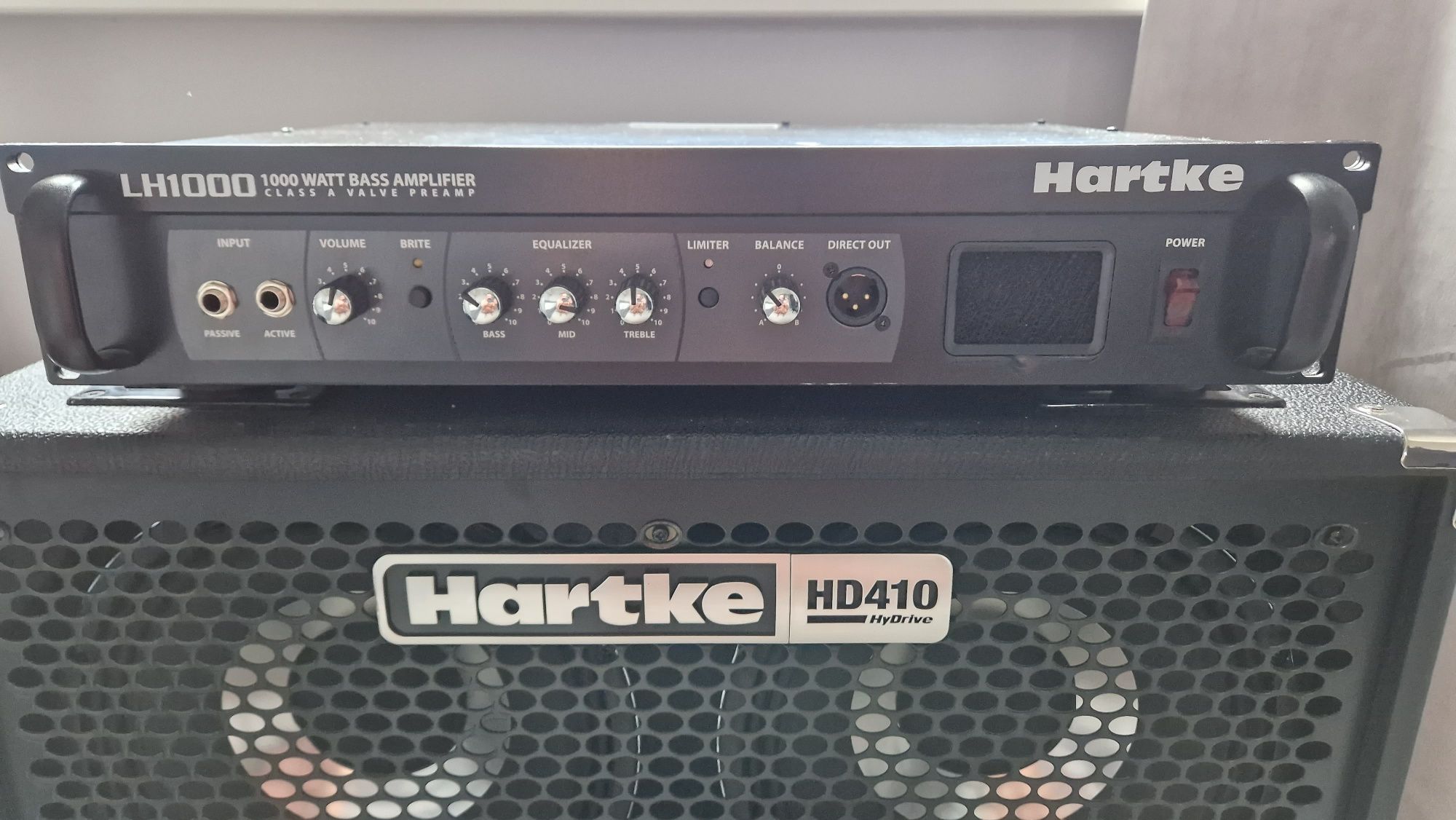 Hartke LH1000 wzmacniacz oraz Hartke HD410 Hy Drive Kolumna