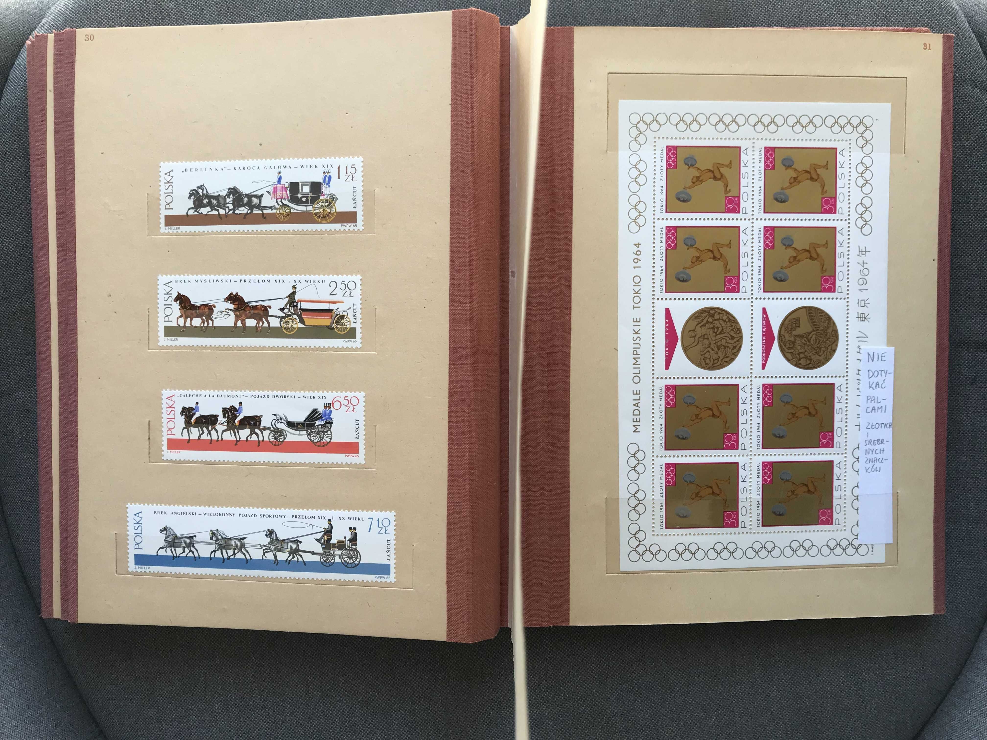 Klaser tom VI: czyste ** (Polska 1964-65) zaw. bl.41 i arkusze 1472-79