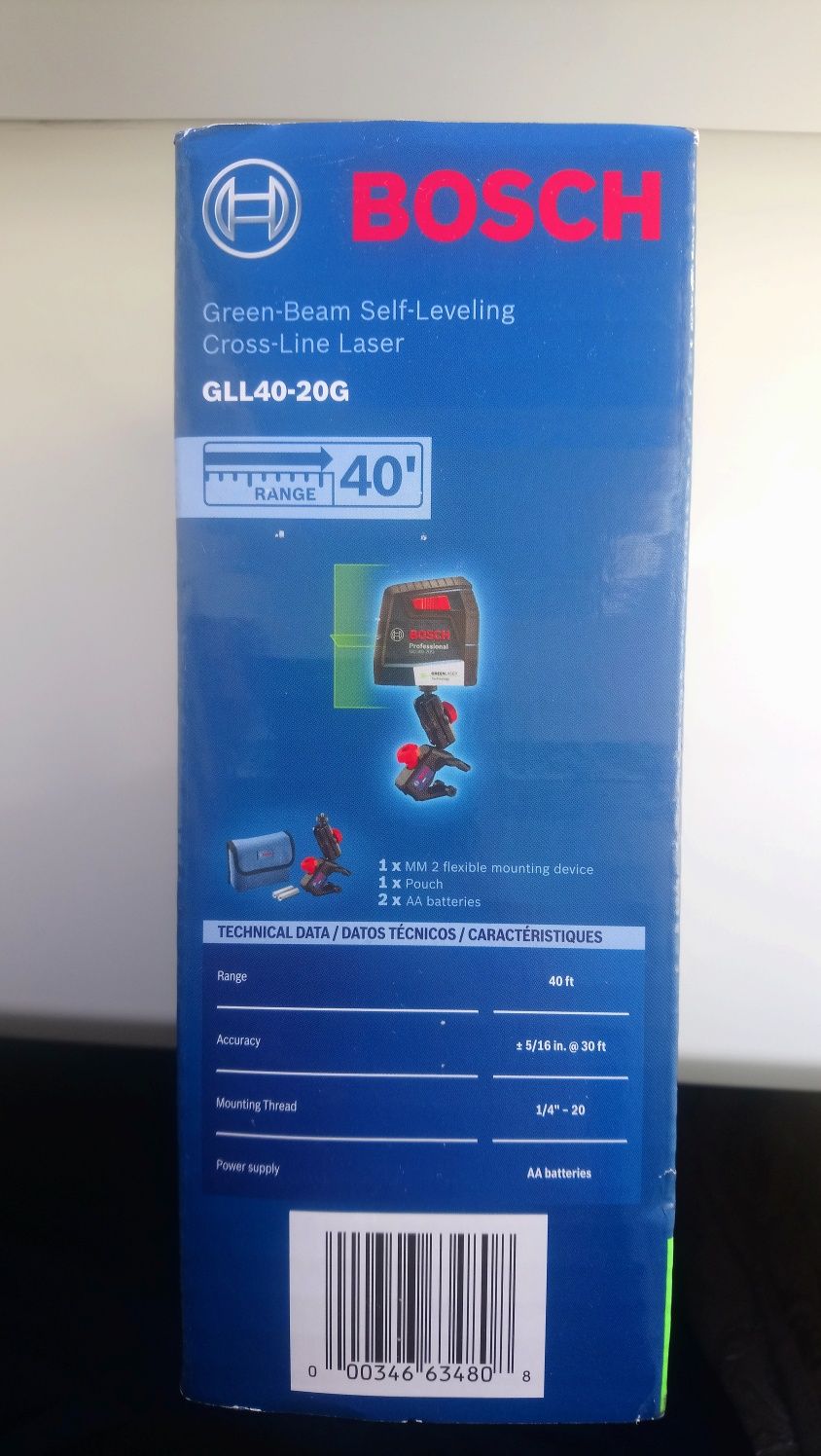 Лазерный уровень нивелир BOSCH GLL 40-20g Professional