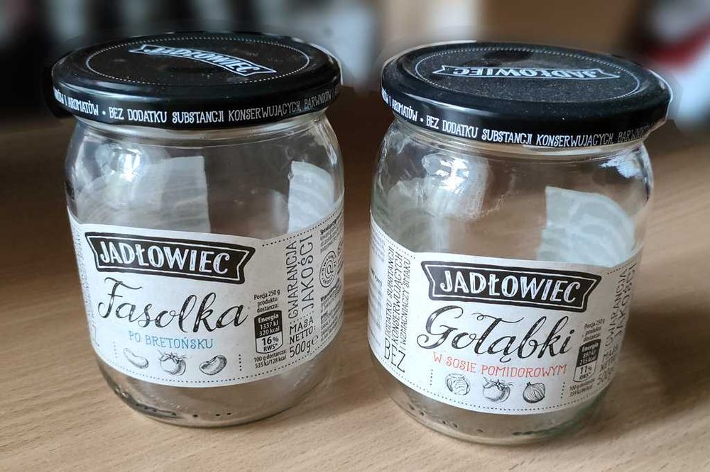 Słoik 540 ml z pokrywką - 60 szt.