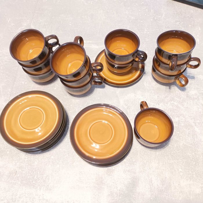 Serwis kawowy Porcelit Pruszków 27 elementów