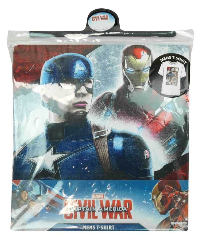 T-shirt Capitão América Marvel Civil War Avengers