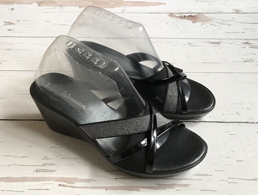 Klapki Damskie Na Koturnie Marks & Spencer 37,5 Nowe !