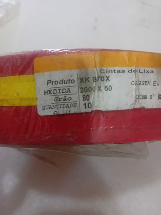 10 cintas de lixa com 1800mm x 50mm. Boa qualidade