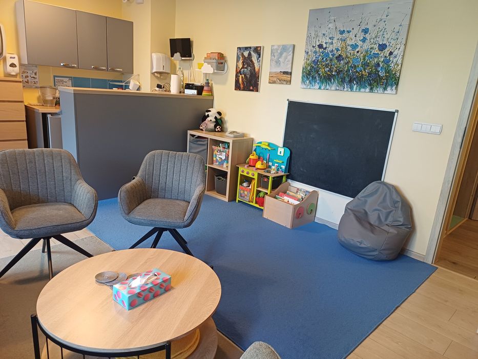 Przytulny gabinet dla psychologa, terapeuty, coacha, logopedy