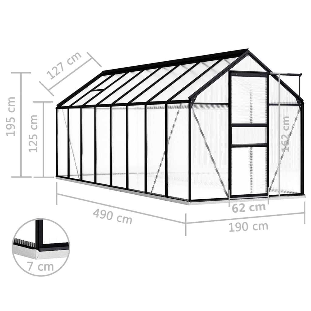 SZKLARNIA, tunel, aluminium 9.31 m² PCV  DARMOWA WYSYŁKA 8 rozmiarów