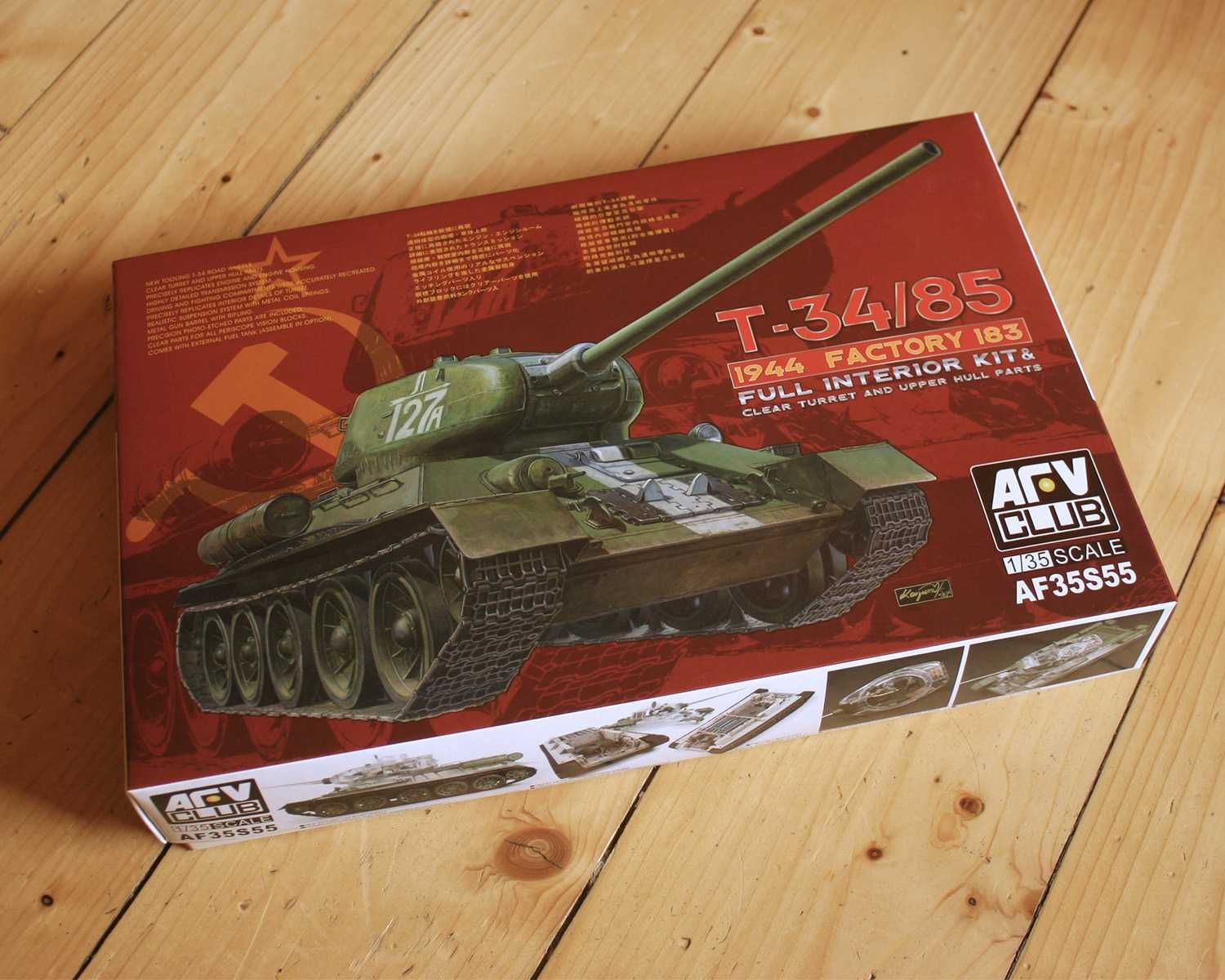 Model czołgu AFV T-34/85 1944 Factory 183 1:35 Interior Kit