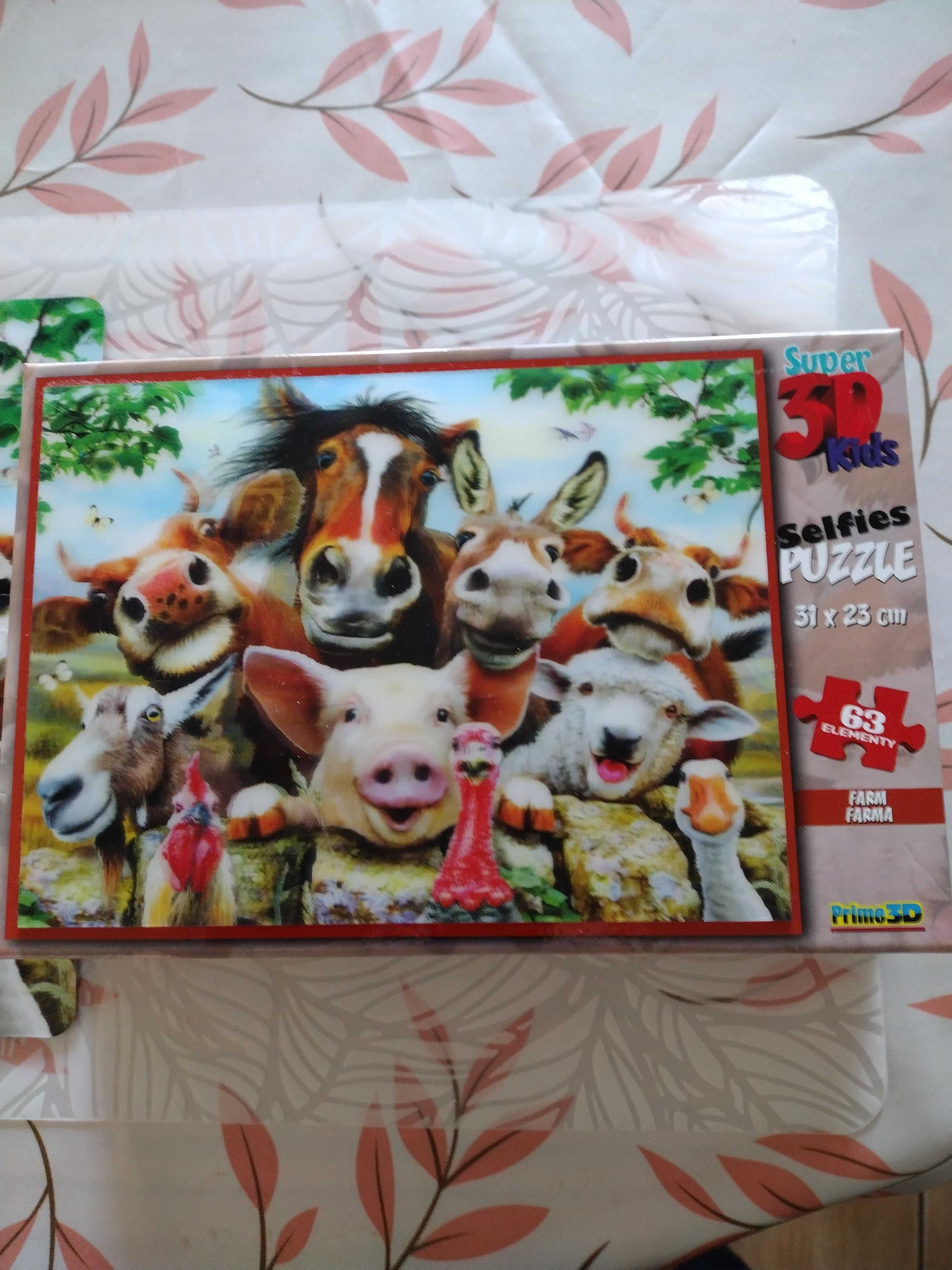 Puzzle 3D dla dzieci 4+