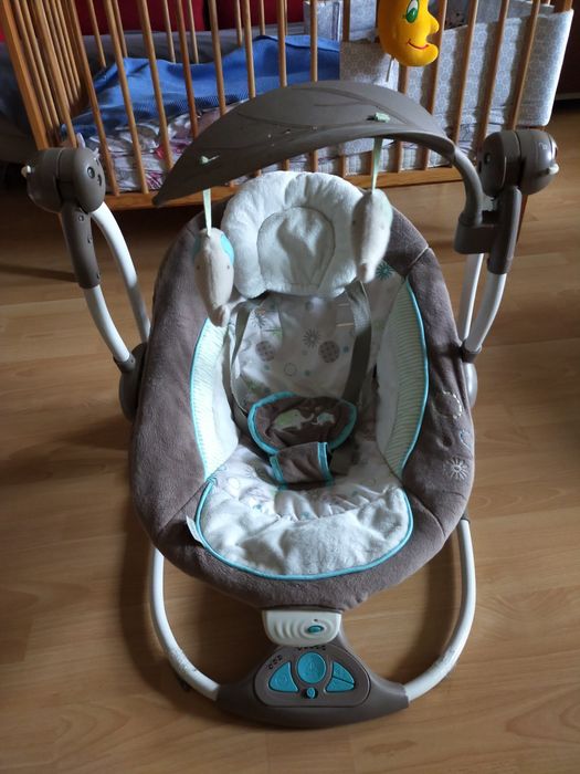 Bright Starts 60100 leżaczek, bujaczek, huśtawka hybrydowa Sahara