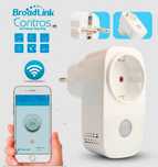 Tomada inteligente WiFi Broadlink, controlo remoto telemóvel -Domotica