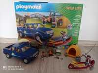 Playmobil zestaw auto camping + namiot