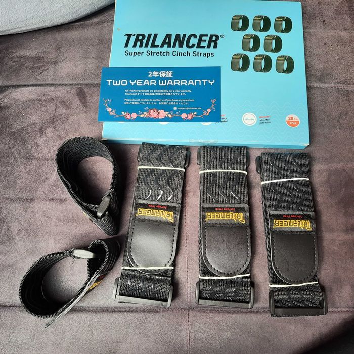 Paski elastyczne z zapięciem na rzepy TRILANCER 30 cm PASY zaciskowe