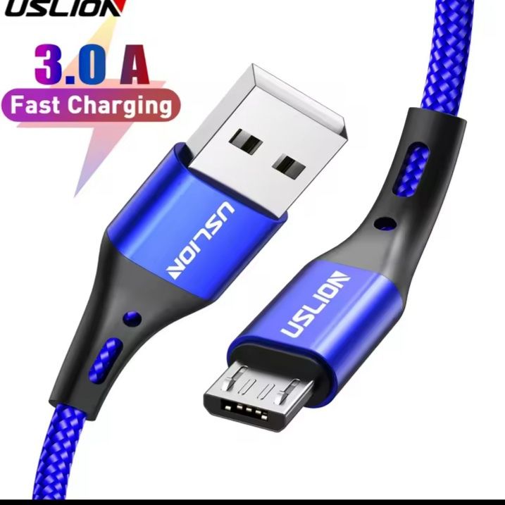 Кабель micro USB, микро юсб для быстрой зарядки 3 Аh, передача данных.