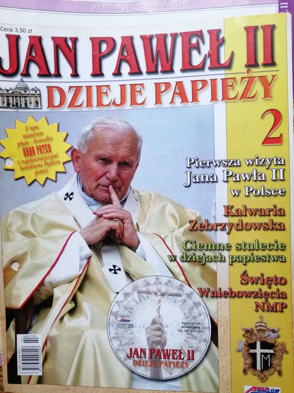 Kolekcja do segregatora dzieje papieży Jan Paweł II