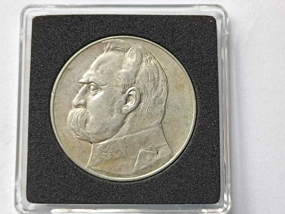 10 złoty 1936 rok Józef Piłsudski stan 2 + , oryginał Srebro