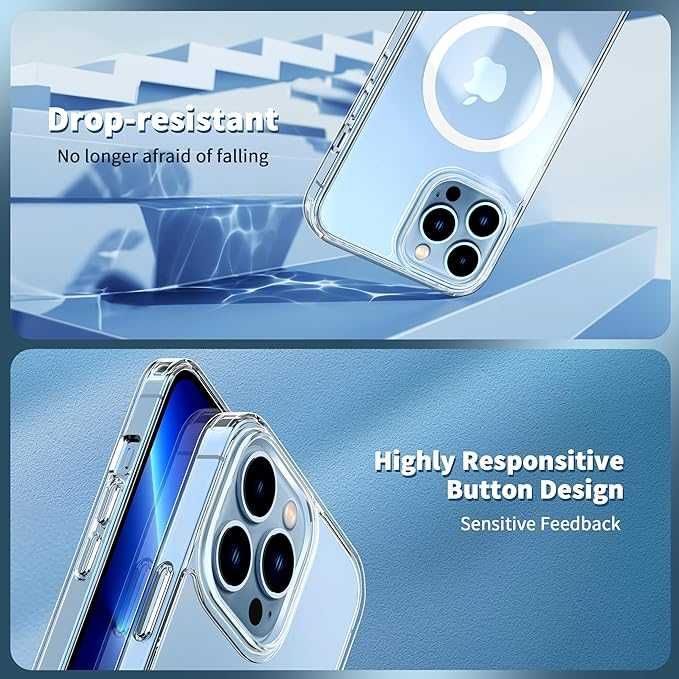 USZKODZONE Magnetyczne plecki etui iPhone 13 Pro Max bezbarwny MagSafe