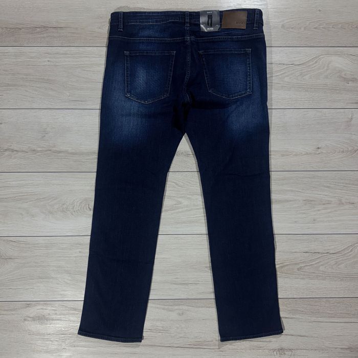 НОВІ Темно сині джинси BOSS Slim Fit Stretch, Розмір 36/30, оригінал