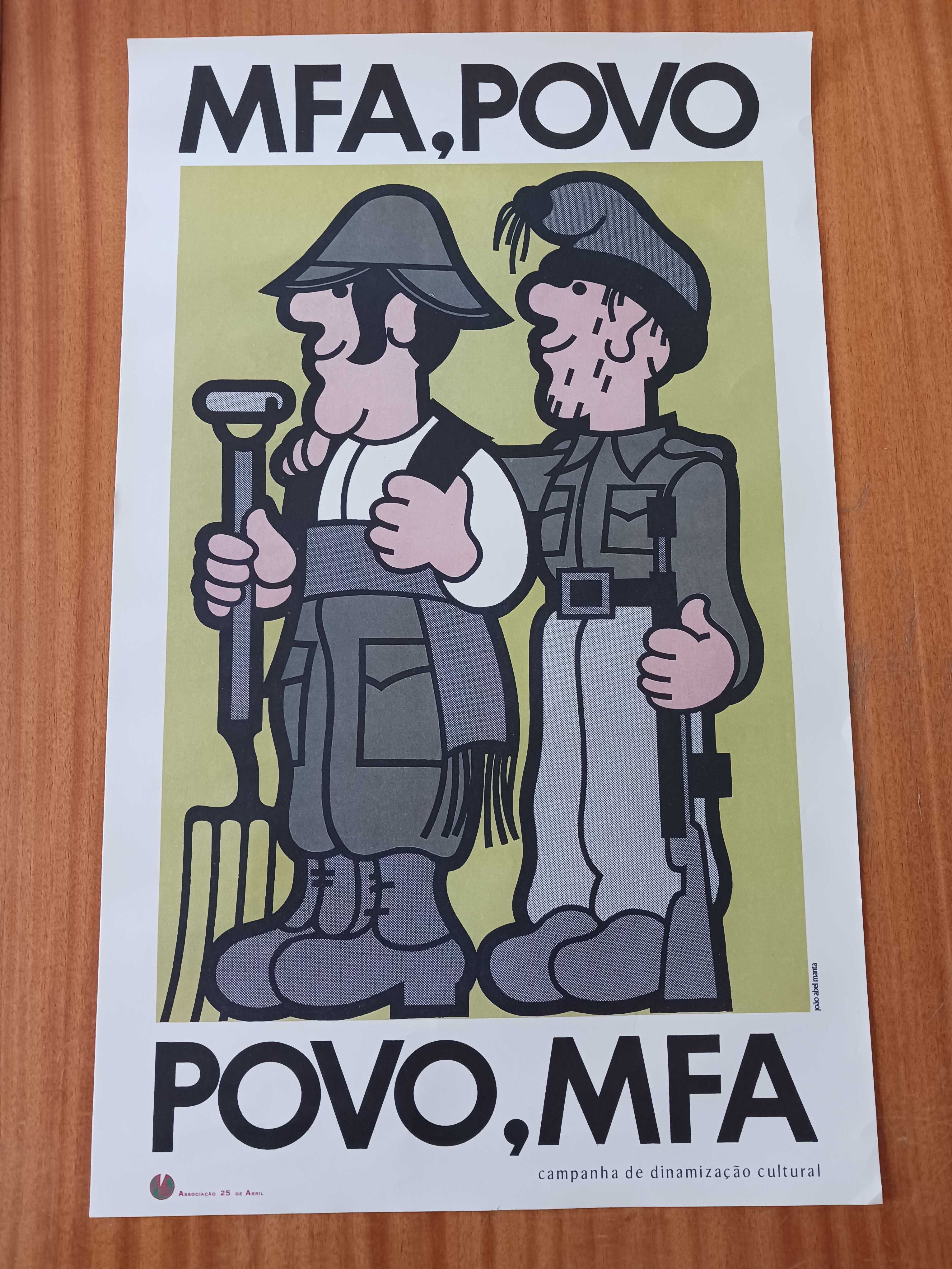 Cartazes alusivos ao 25 Abril