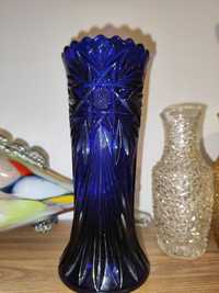 Piękny wazon kobaltowy Ząbkowice