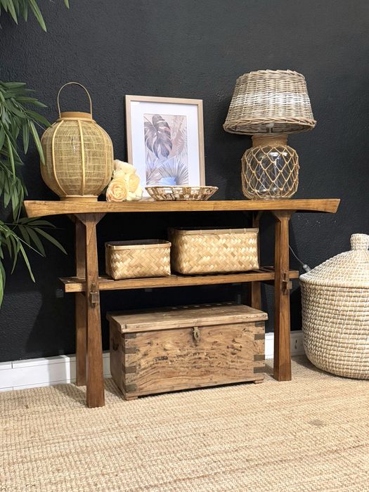 altar, aparador, consola, movel, entrada, olmo, oriental, rustico