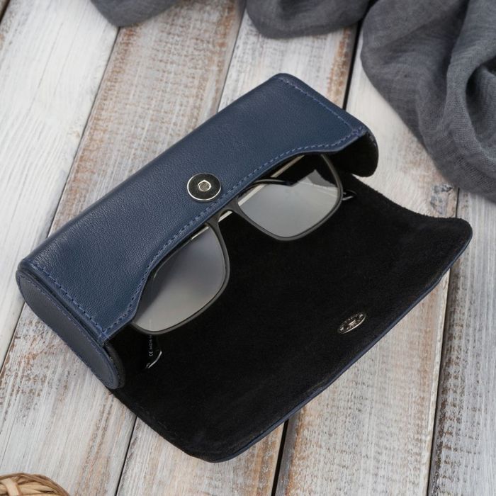 Etui na okulary piórnik pokrowiec skórzany Paolo Peruzzi T-83-DB