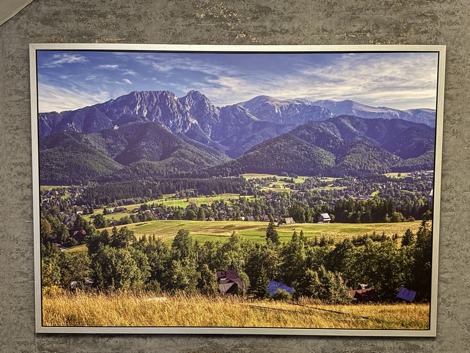 Obraz gór giewont w ramie 140x100