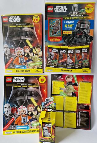 ALBUM+ Multipack+ box 18 SASZETEK/108+ ZŁOTA karta Lego Star Wars  4