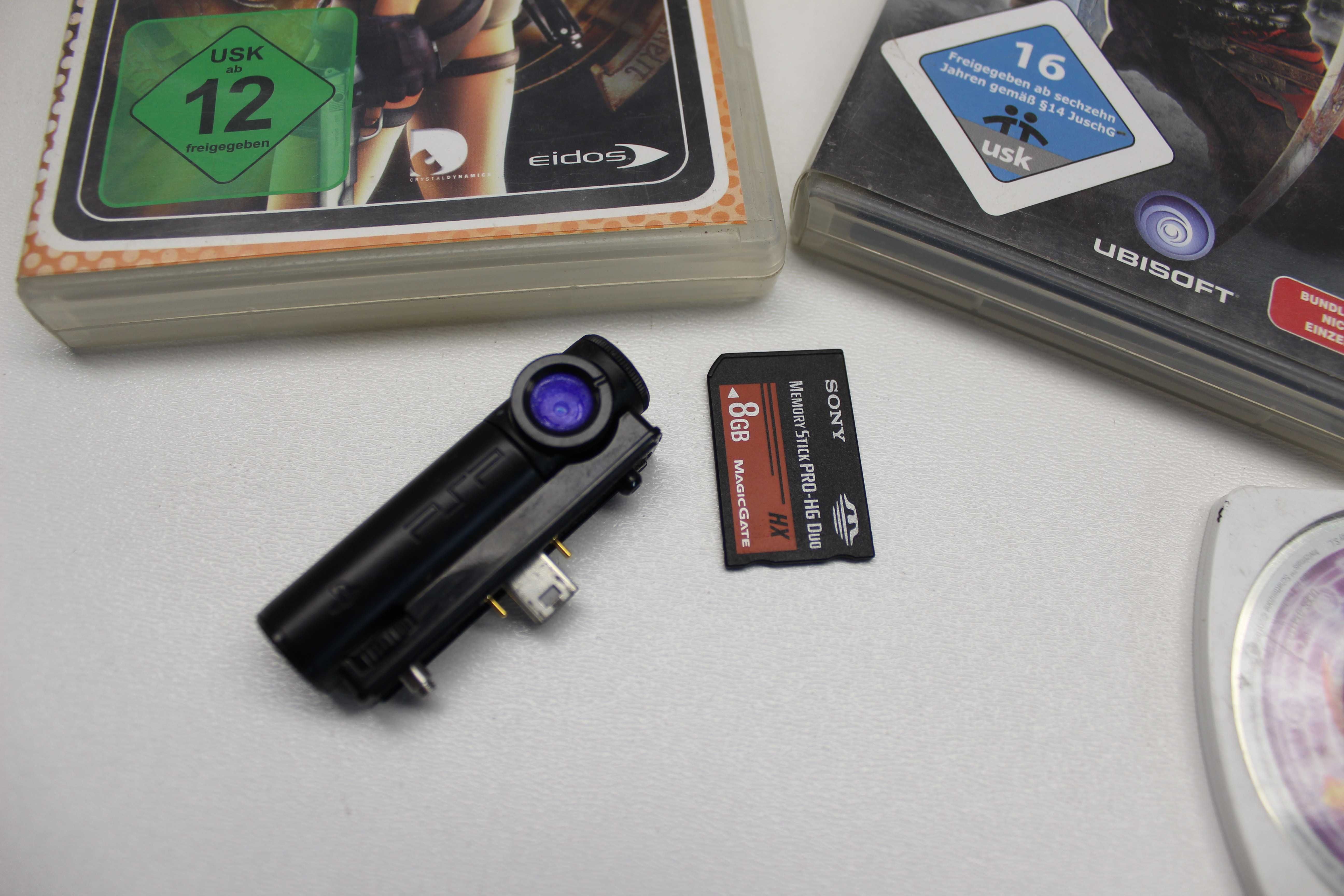 PSP gry + kamera PSP + karta 8GB SONY MEMORY Stick Pro-HG DUO