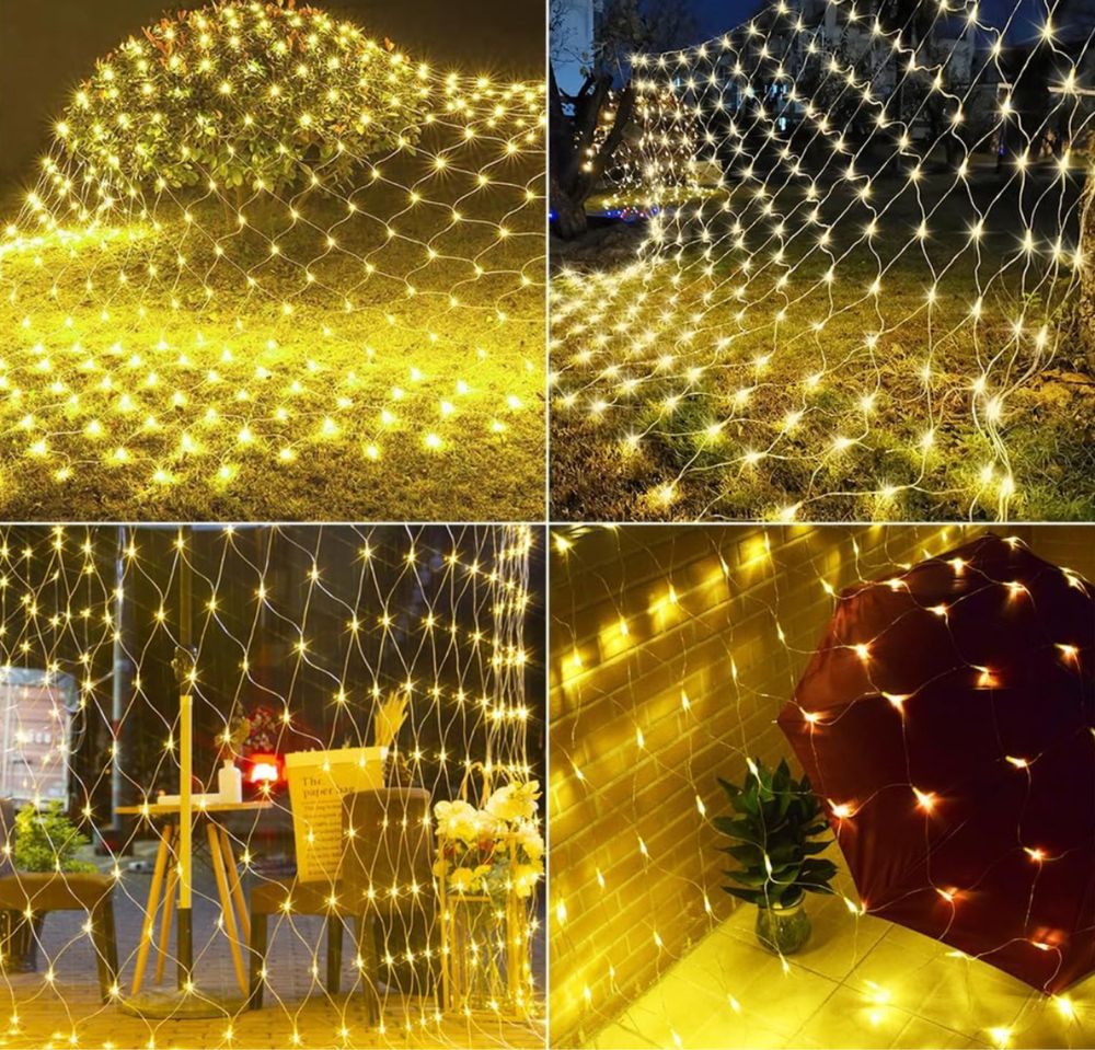 Liyade Girlanda świetlna z siatki, 3 x 2 m, 200 diod LED