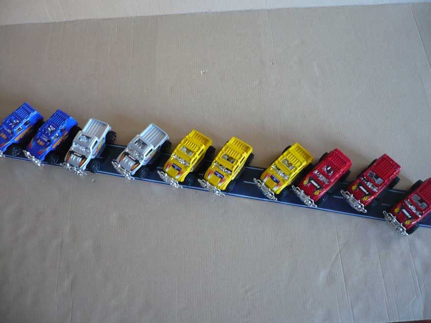 Conjunto de miniaturas de automóveis