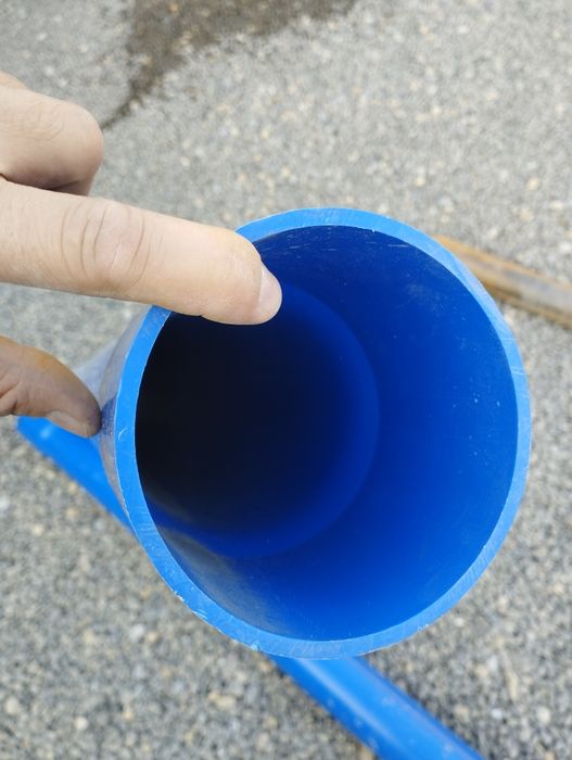 2 rury studzienne fi110 niebieskie grubość 4.2mm do studni głębinowej