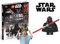 LEGO Star Wars Visual Dictionary książka Gwiezdne Wojny + figurka