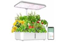 Inteligenta donica do uprawy roslin z system nadawadniania lampami Led