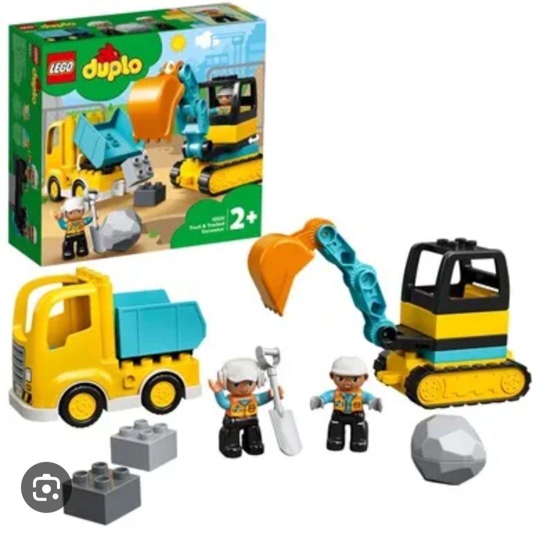 Lego  Duplo ciężarówka i koparka gąsienicowa 10980