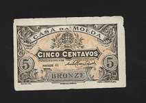 Cédula Casa da Moeda 5 Centavos.