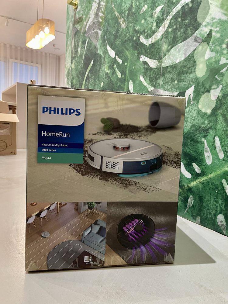 Philips odkurzacz robot sprzątajacy Home Run Aqua XU3110/02 ze stacja