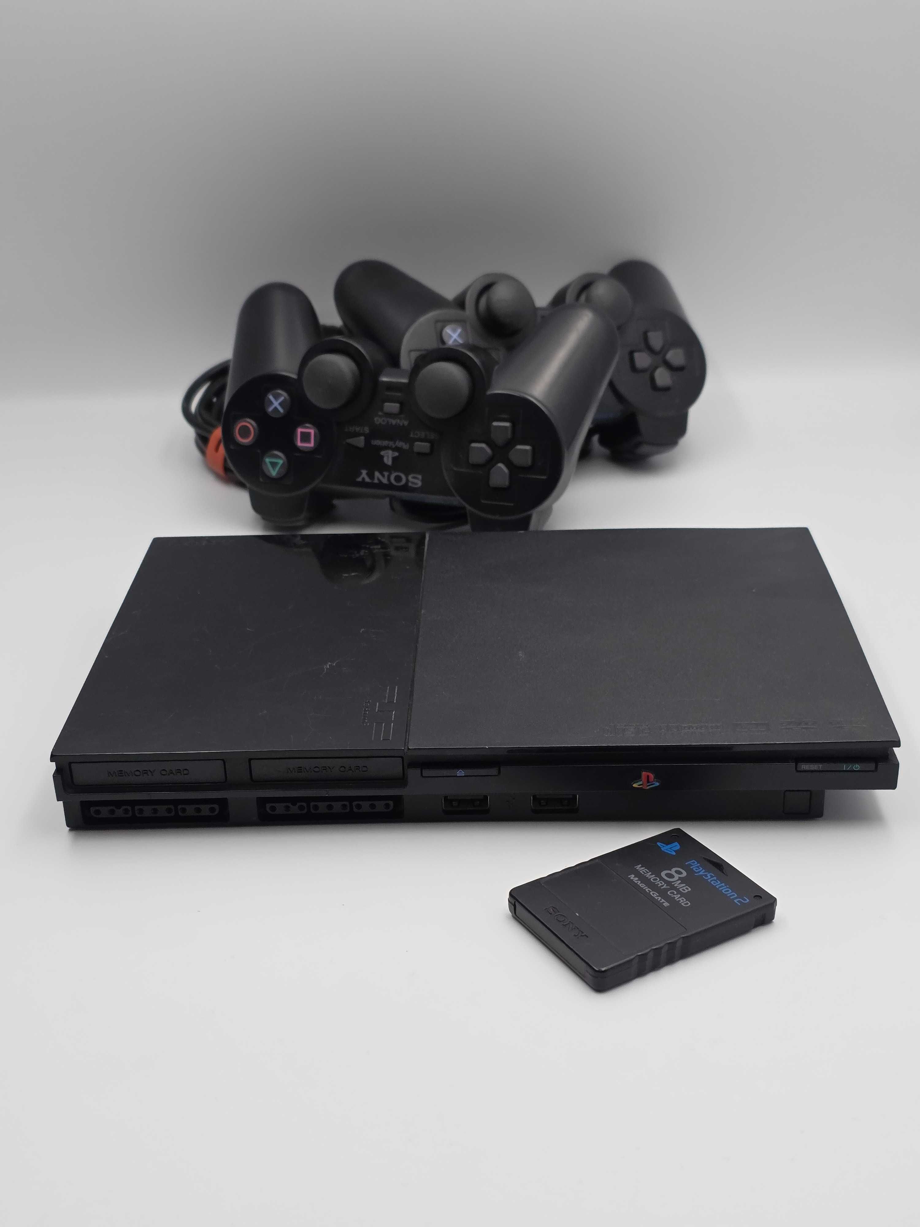 Sony PlayStation 2 Slim ZESTAW - GWARANCJA 6 miesięcy - WYSYŁKA