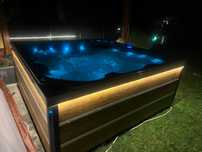 Nowe Jacuzzi ogrodowe całoroczne wanna spa Balboa, bluetoot, 2 leżanki