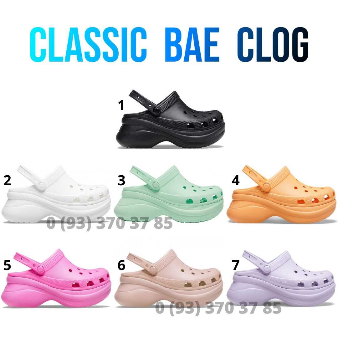 Жіночі високі Crocs Classic Bae Кроксы классик на платформе женские