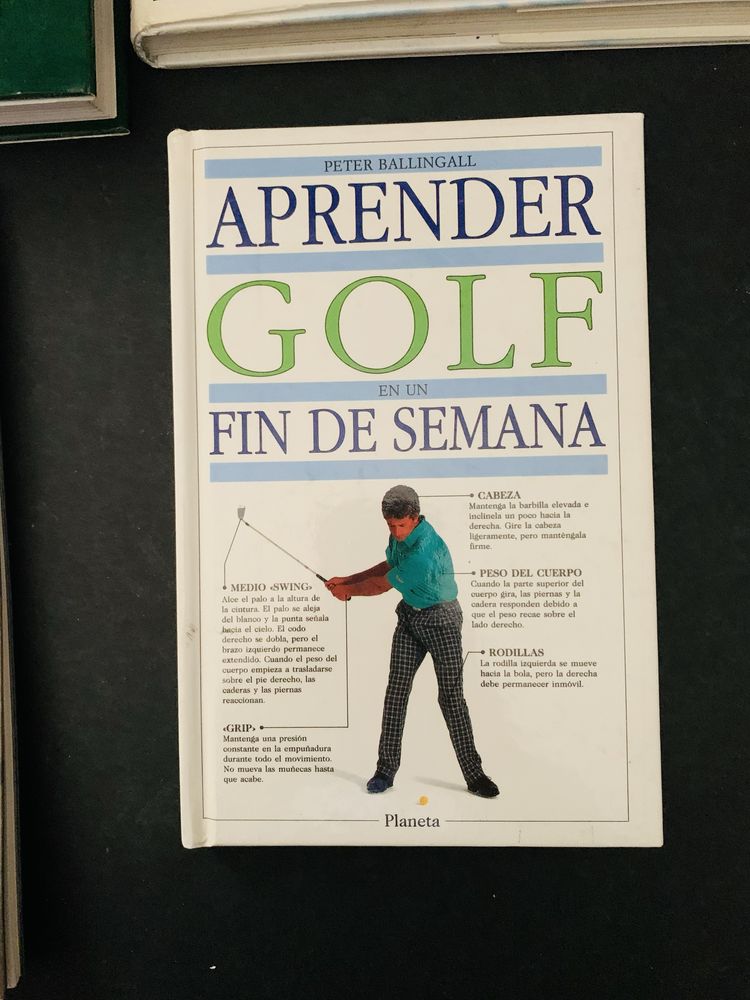 Conjunto de livros tema: Golfe