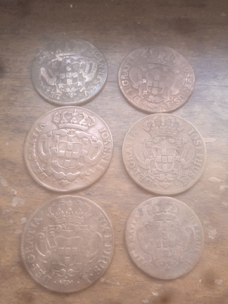 Lote de 9 moedas antigas