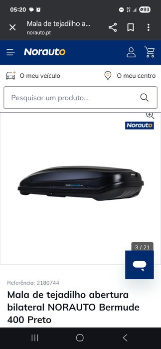 Mala de tejadilho Norauto Bermude 400
