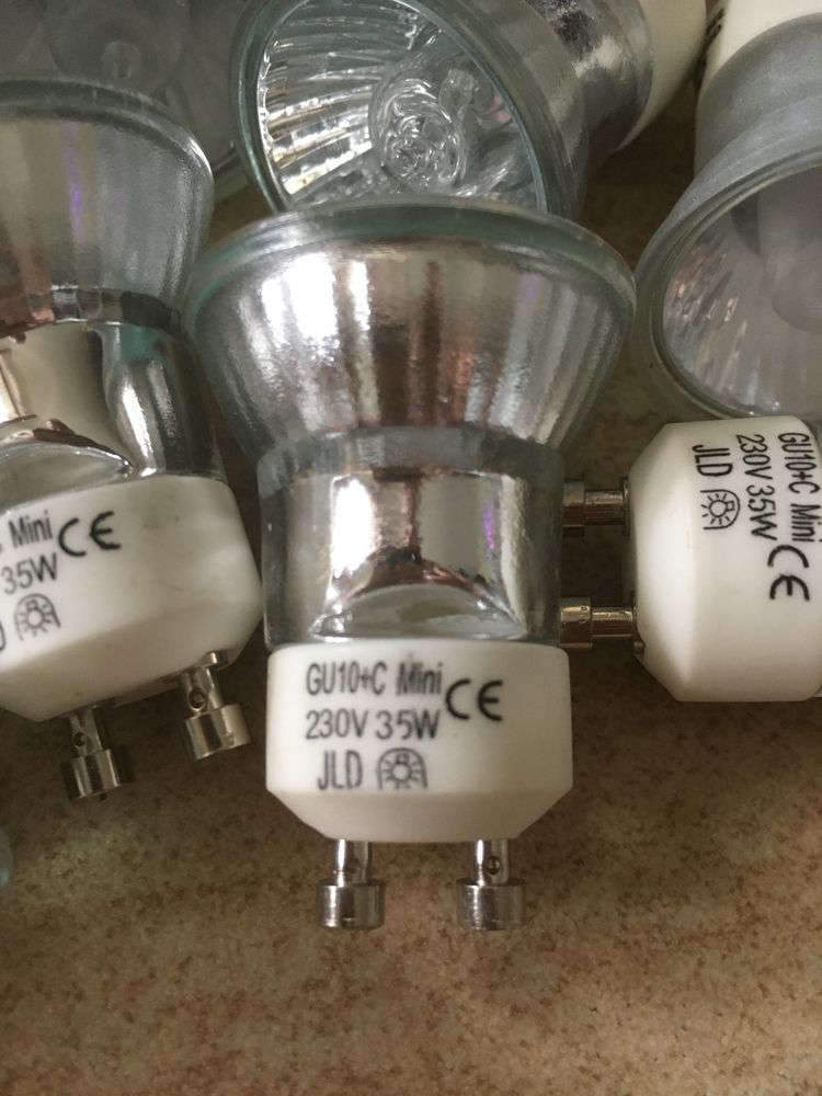 Żarówki GU10 średnica 35 mm - nowe - za 10 sztuk