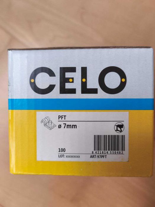 CELO Uchwyt pojedynczy 7mm do osadzaka 100 szt.