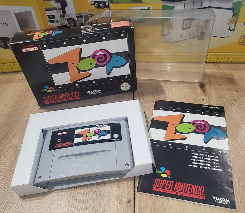 Gra Zoop - NINTENDO SNES - BDB- stan CIB Komplet +Protektor