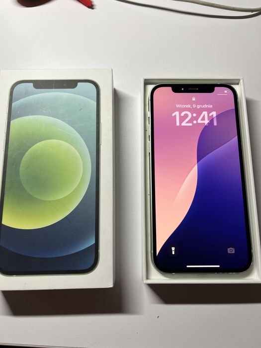 Iphone 12 87 % kondycja baterii + etui + kabel ladowania. Pełen zestaw
