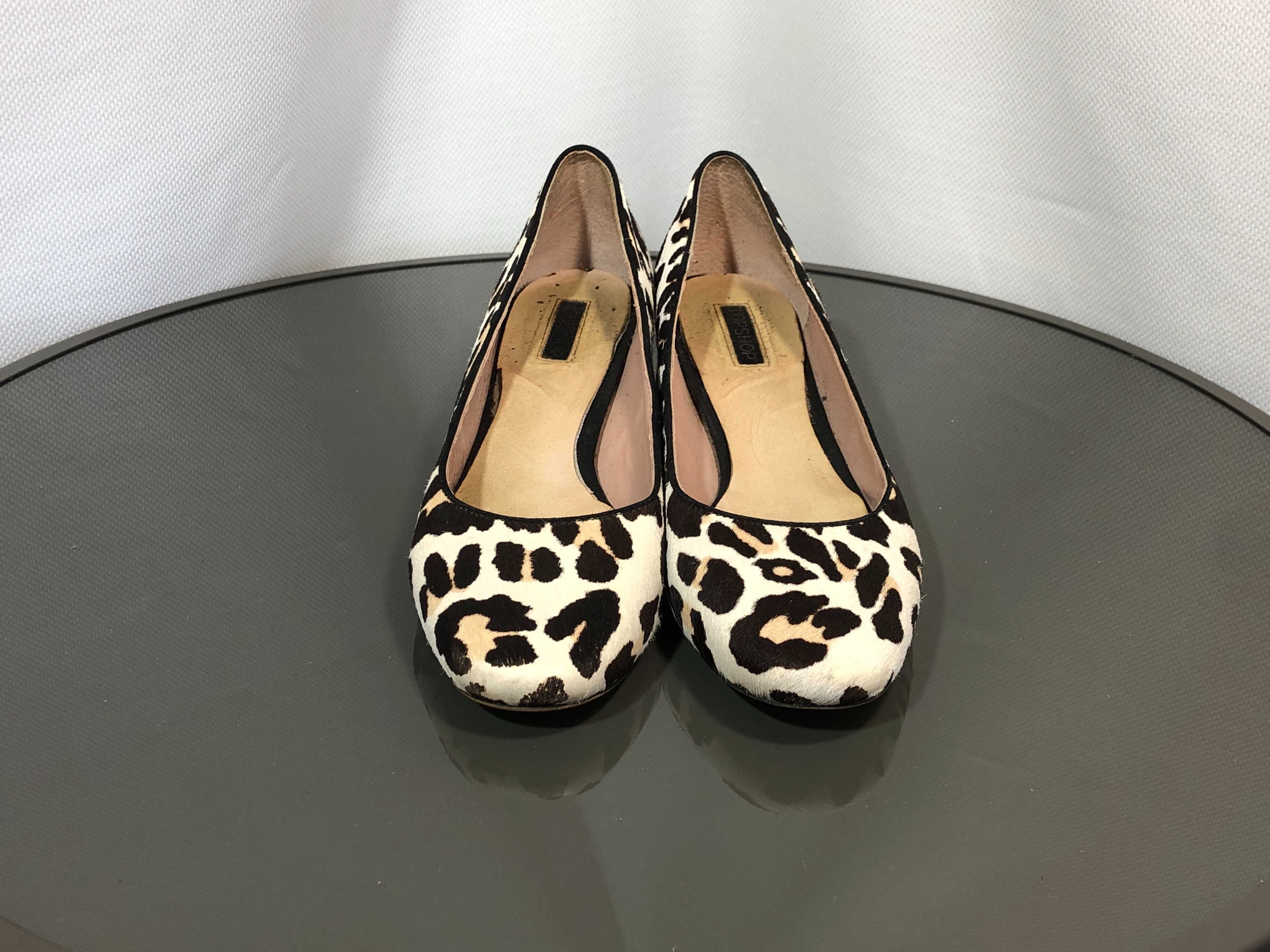 Жіночі туфлі-човники topshop juliette з леопардовим на підборах