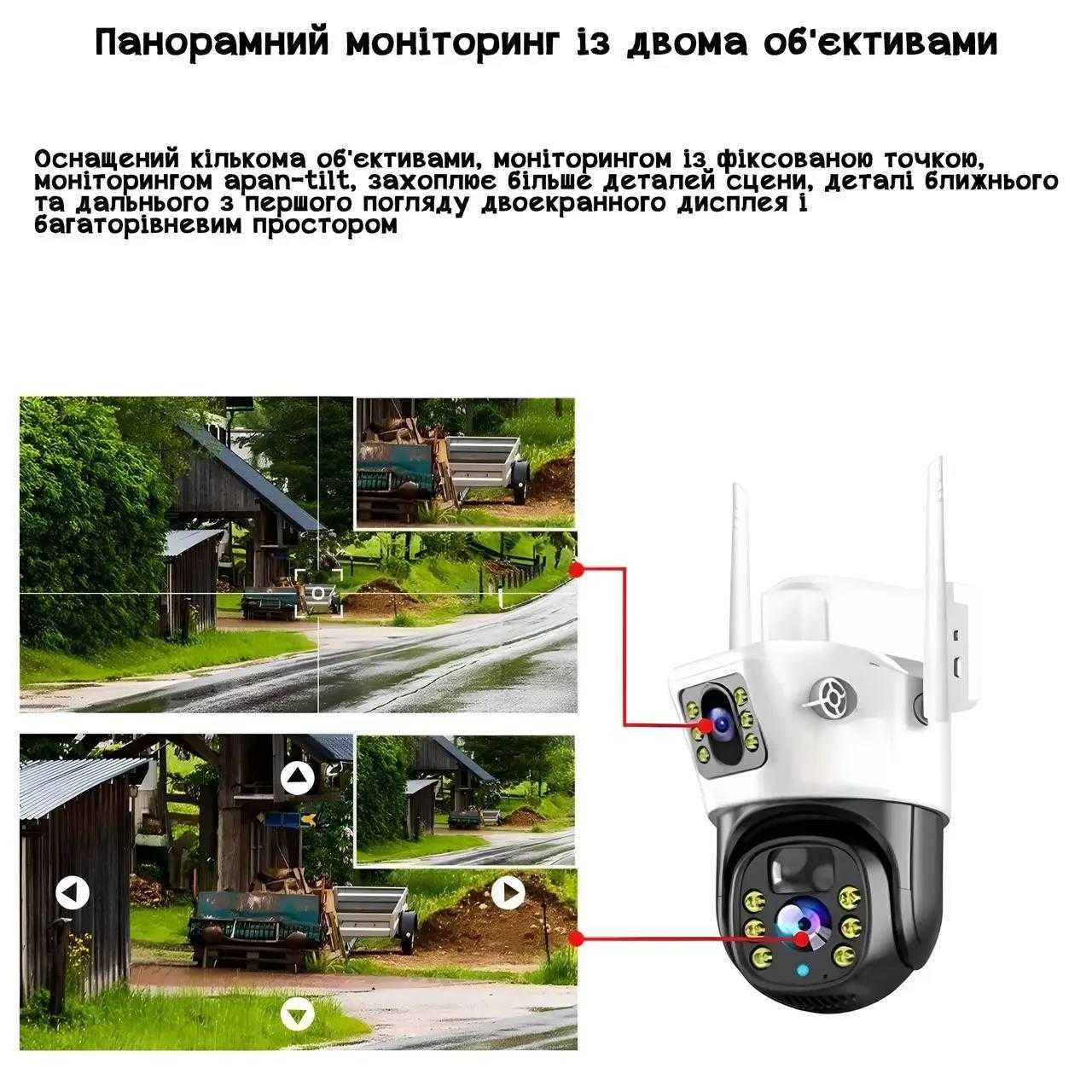 Автономна камера відеоспостереження  V380 4G Solar арт.214512