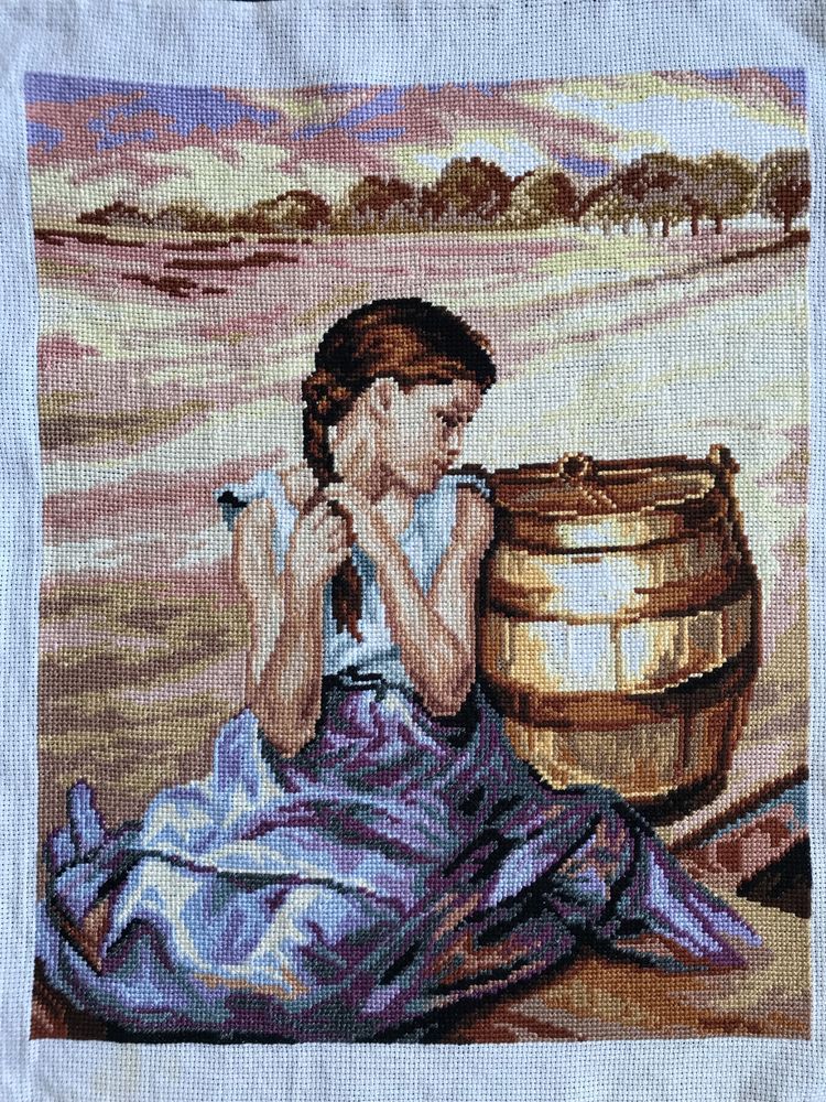 Obraz haftowany „zatruta studnia” Jacek Malczewski 34x43